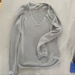 Knit baby blue sweater